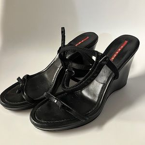 Black vintage Prada sandals